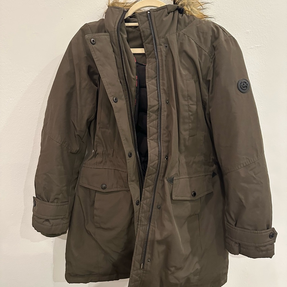 Michael Kors Olive Green Parka